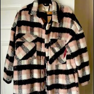 RD Style shacket. Oversized. Made with recycled fibres. Brand new with tags on.